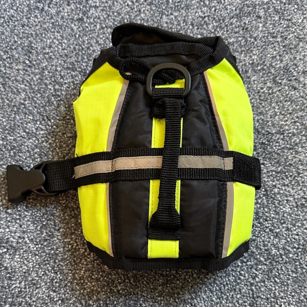 Black and Yellow XXS dogs life vest